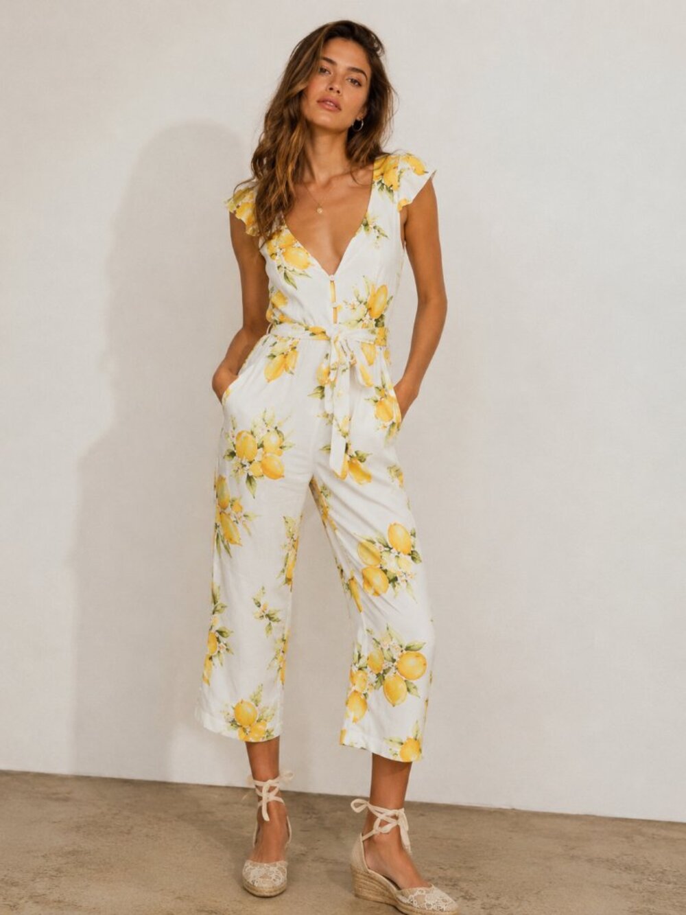 NEW For love and lemons Limonada Jumpsuit Size XS